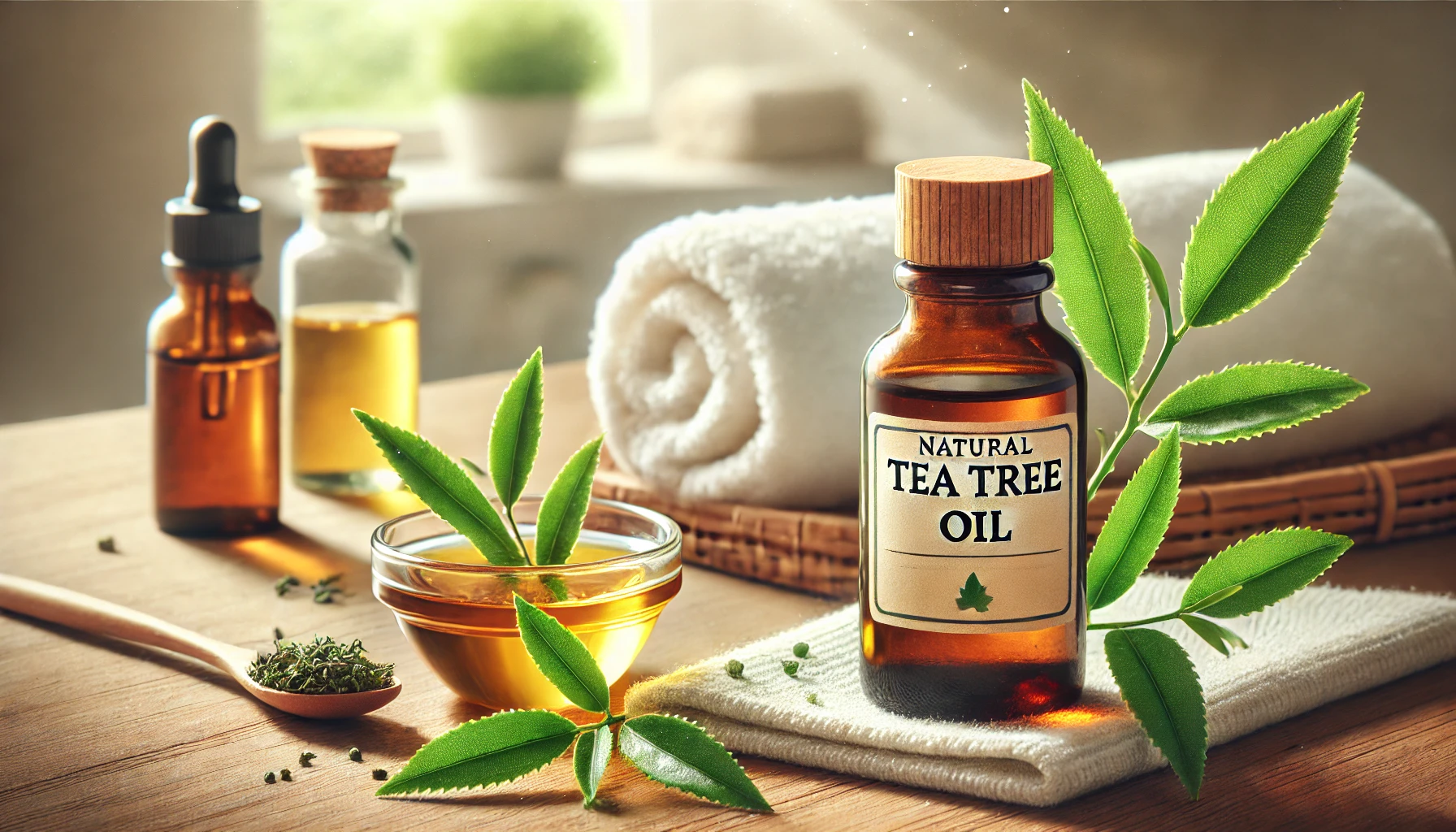 بهترین درمان گیاهی جوش صورت با روغن درخت چای